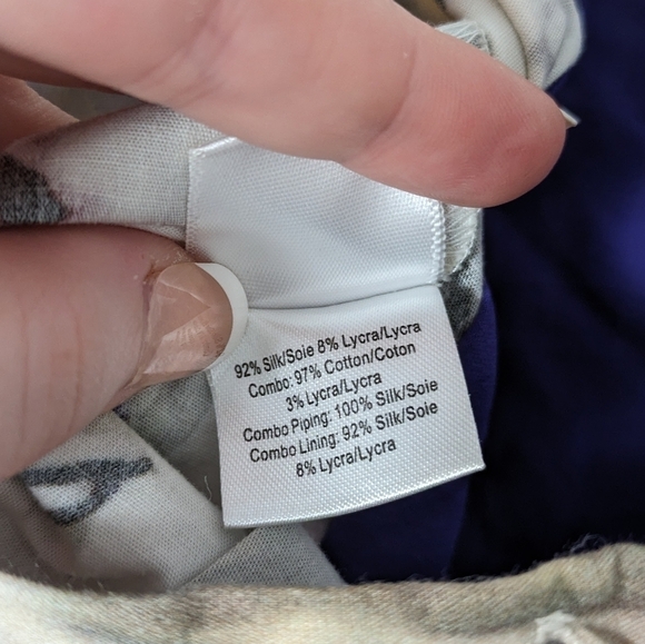 Vera Wang Rare 2012 Runway Silk Psychedelic Watercolor High-Low Skirt‎ Size 4 - Picture 10 of 11